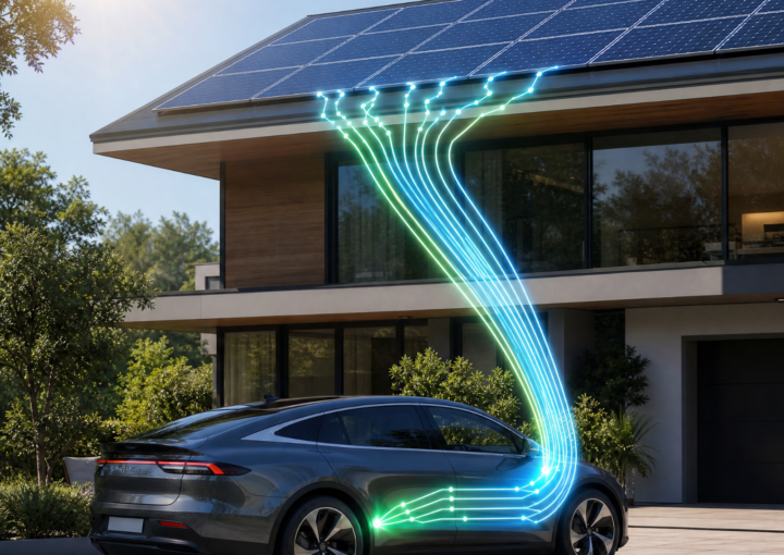 Energía solar para cargar coche eléctrico