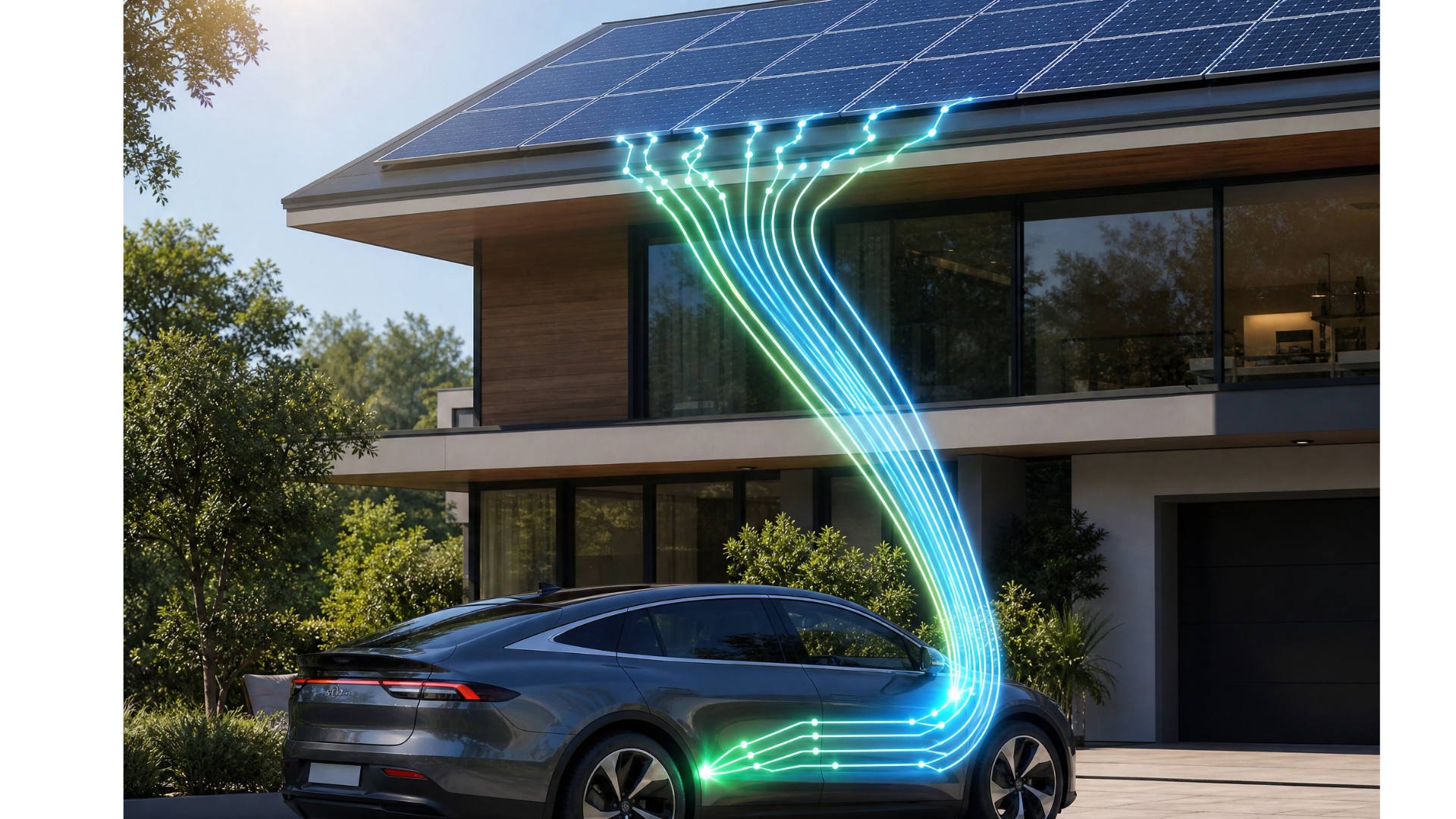 Energía solar para cargar coche eléctrico